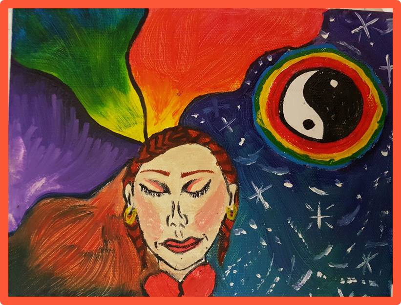 Actividad de arteterapia con alas